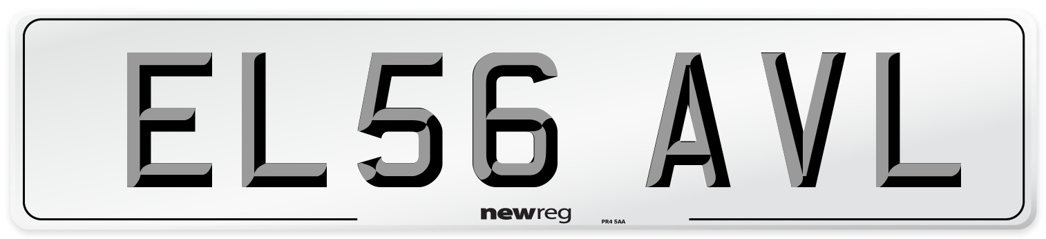 EL56 AVL Number Plate from New Reg